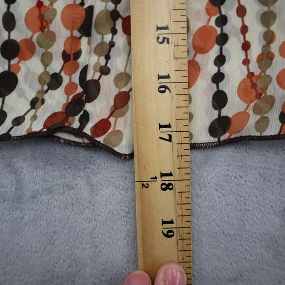 IZ Byer Shirt Womens S Multicolor Polka Dots Strap VNeck Sheer Sleeveless Blouse - Picture 5 of 16